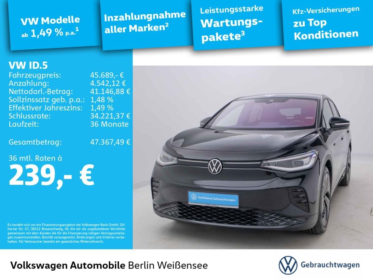 Volkswagen ID.5 GTX 4Motion*ASG*IQ.LIGHT*APP*IQ.DRIVE*NAV* Volkswagen ID.5 GTX 4Motion*ASG*IQ.LIGHT*APP*IQ.DRIVE*NAV*