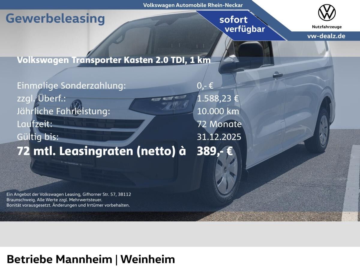 Volkswagen Transporter Kasten 2.0 TDI Automatik AHK Klima