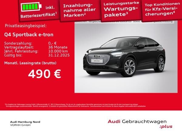 Audi Q4 e-tron Q4 Sportback 45 e-tron S line AHK Sound ACC Cam