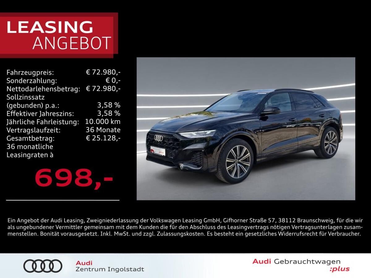 Audi Q8 45 TDI qu MATRIX Luft AHK HuD Optik-schw. 21