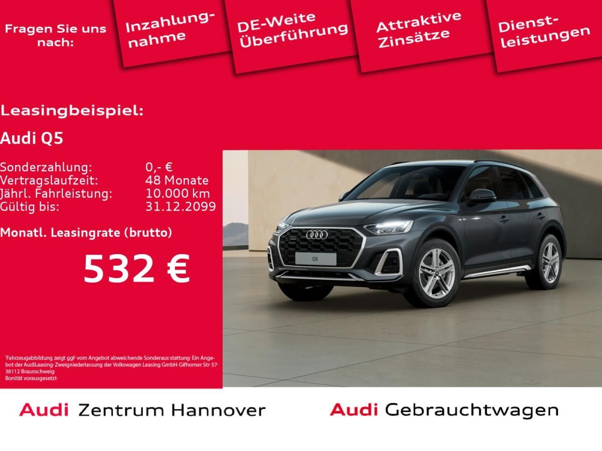 Audi Q5 S line 40 TDI quattro AHK LED Kamera virtual Navi