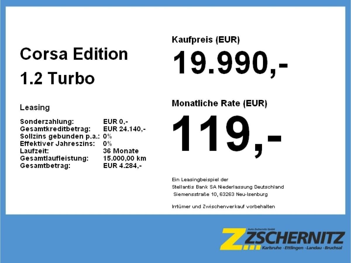 Opel Corsa Edition 1.2 Turbo