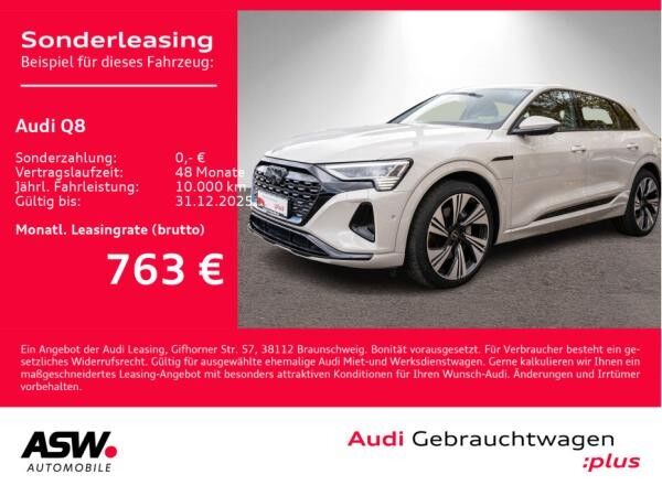 Audi Q8 50 e-tron S line quattr NAVI MATRIX UVP 99540 0,25% Versteuerung