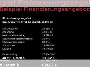 Seat Arona FR 1.0 TSI DSG / Navi, ParkAssi, LED, RFK