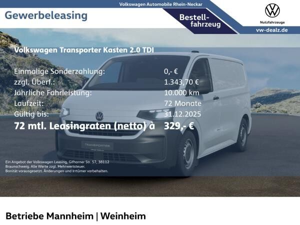 Volkswagen Transporter Kasten KR 2.0 TDI LED DAB APP ZV PDC