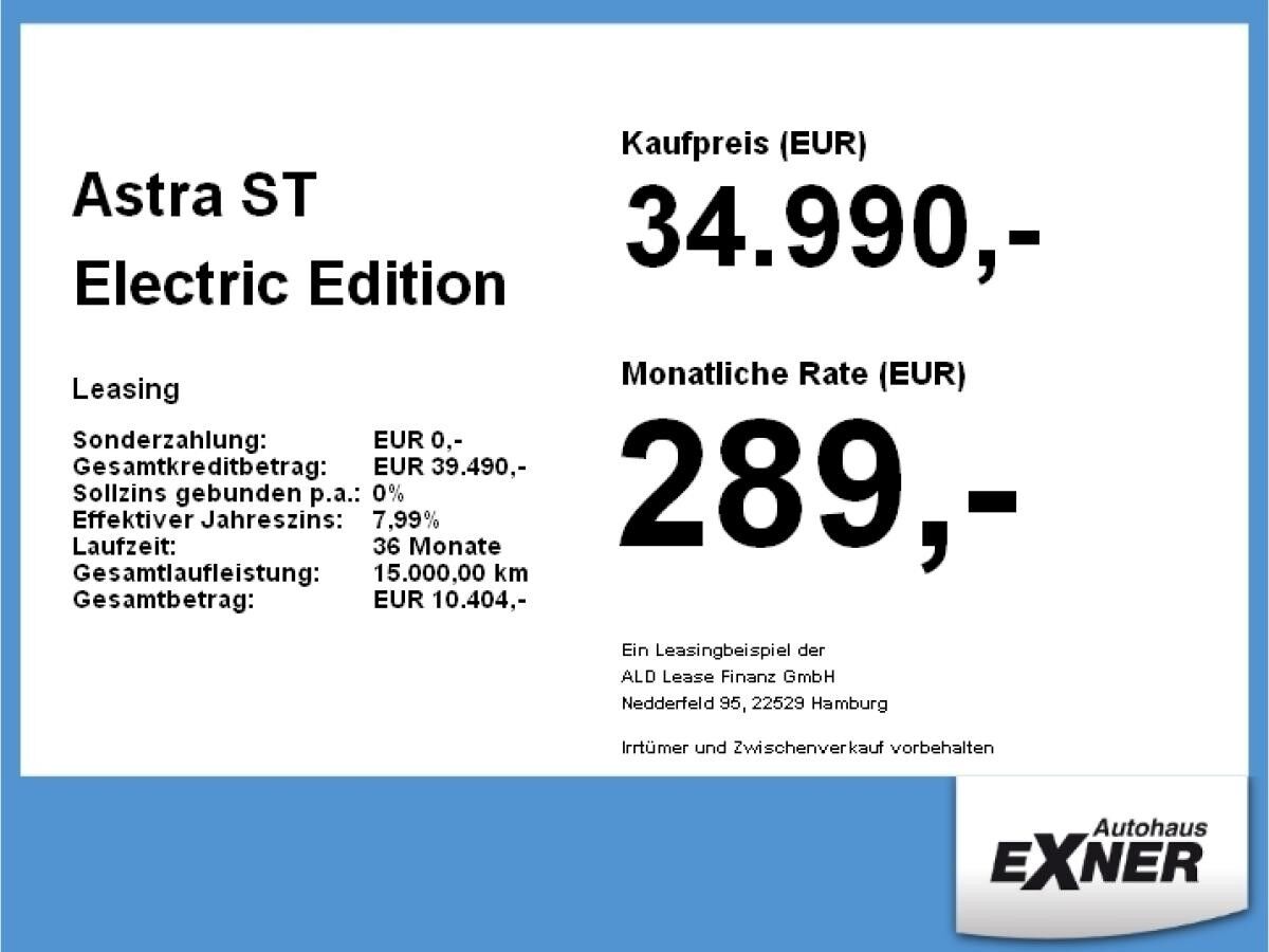Opel Astra ST Electric Edition | FREI KONFIGURIERBAR | Privat