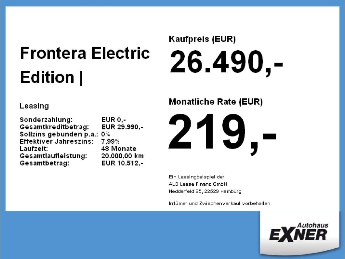 Opel Frontera Electric Edition | FREI KONFIGURIERBAR | Privat