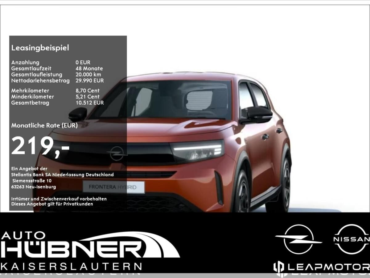 Opel Frontera Electric Edition |inkl. Tech-Paket|