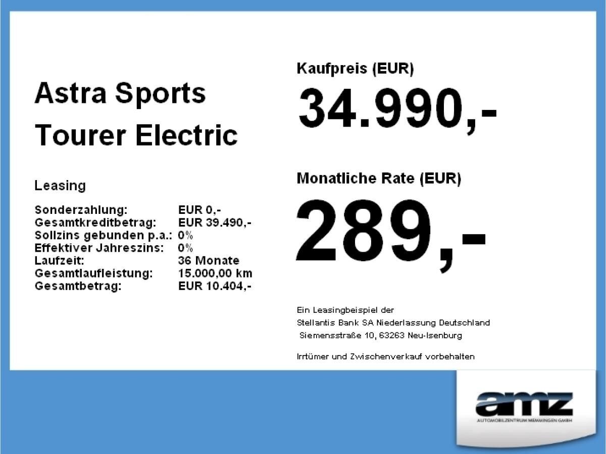 Opel Astra Sports Tourer Electric Edition
