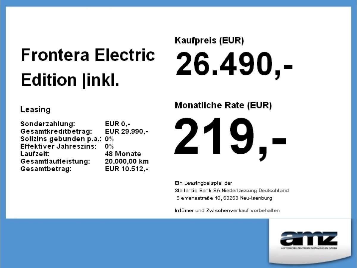 Opel Frontera Electric Edition |inkl. Tech-Paket|