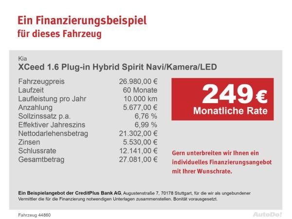 Kia XCeed 1.6 Plug-in Hybrid Spirit Navi/Kamera/LED