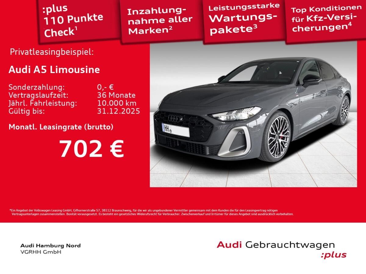 Audi A5 Limousine 2.0 TFSI quattro editon one Stndhzg