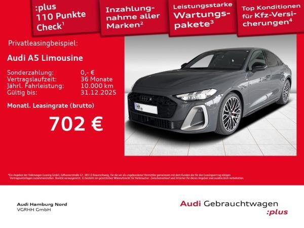 Audi A5 Limousine 2.0 TFSI quattro editon one Stndhzg