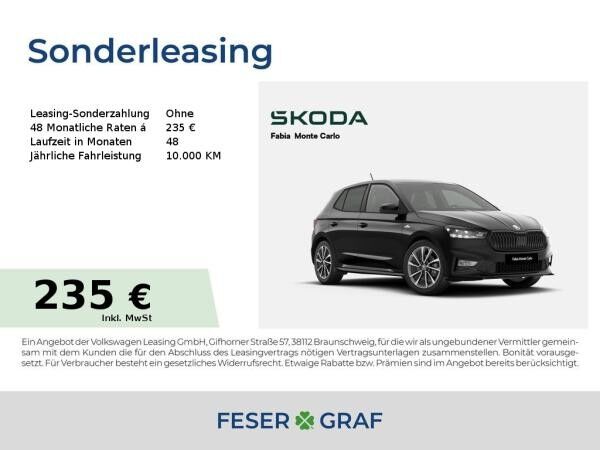 Skoda Fabia Monte Carlo 1,5 TSI *KAM*SZH*LED*SMA
