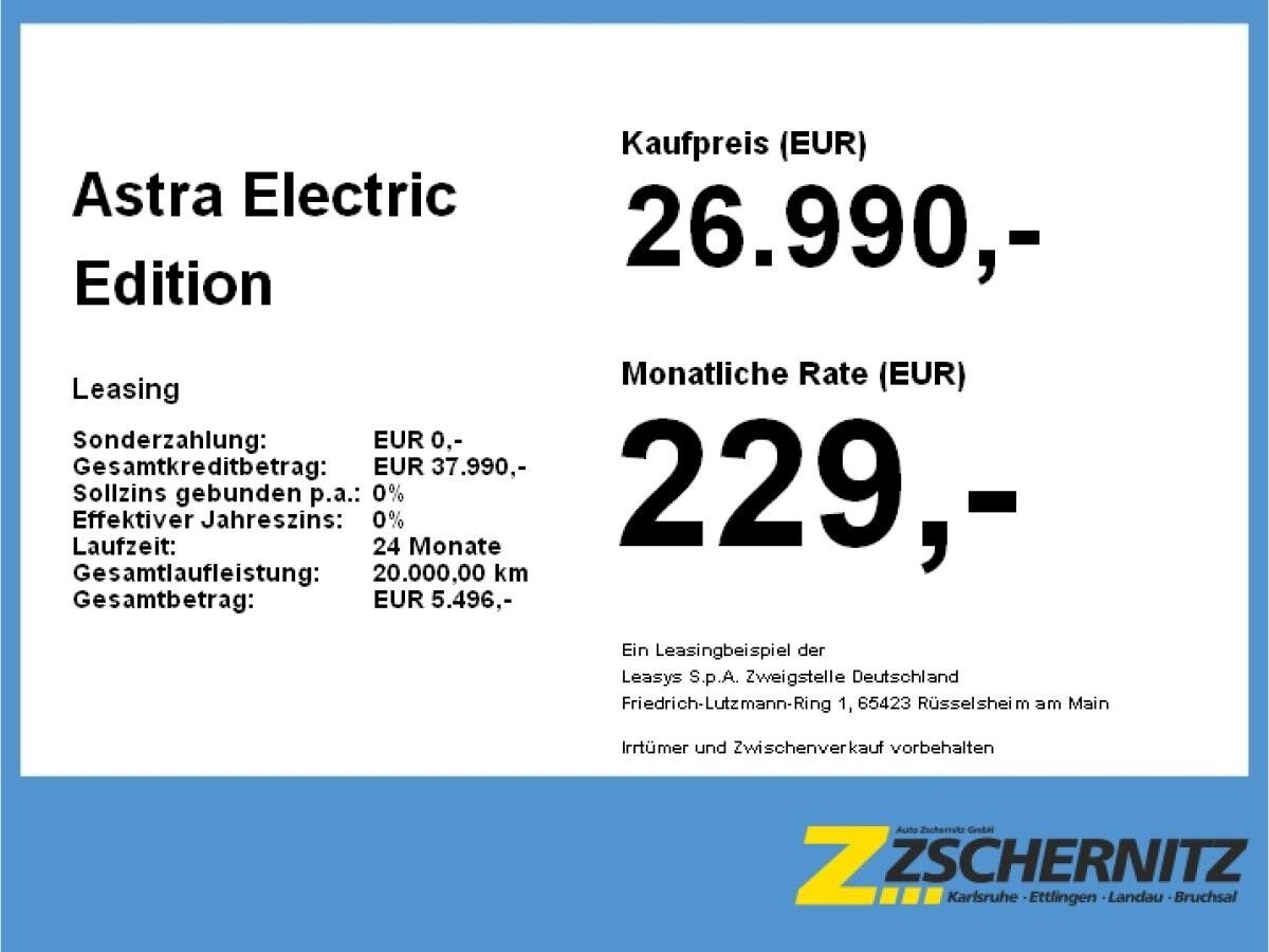 Opel Astra Electric Edition
