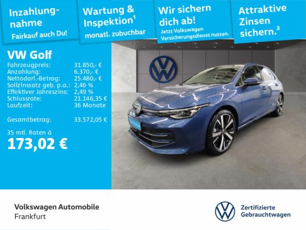 Volkswagen Golf VIII 1.5 TSI DSG eHybrid FrontAssist LEDPlus DAB+