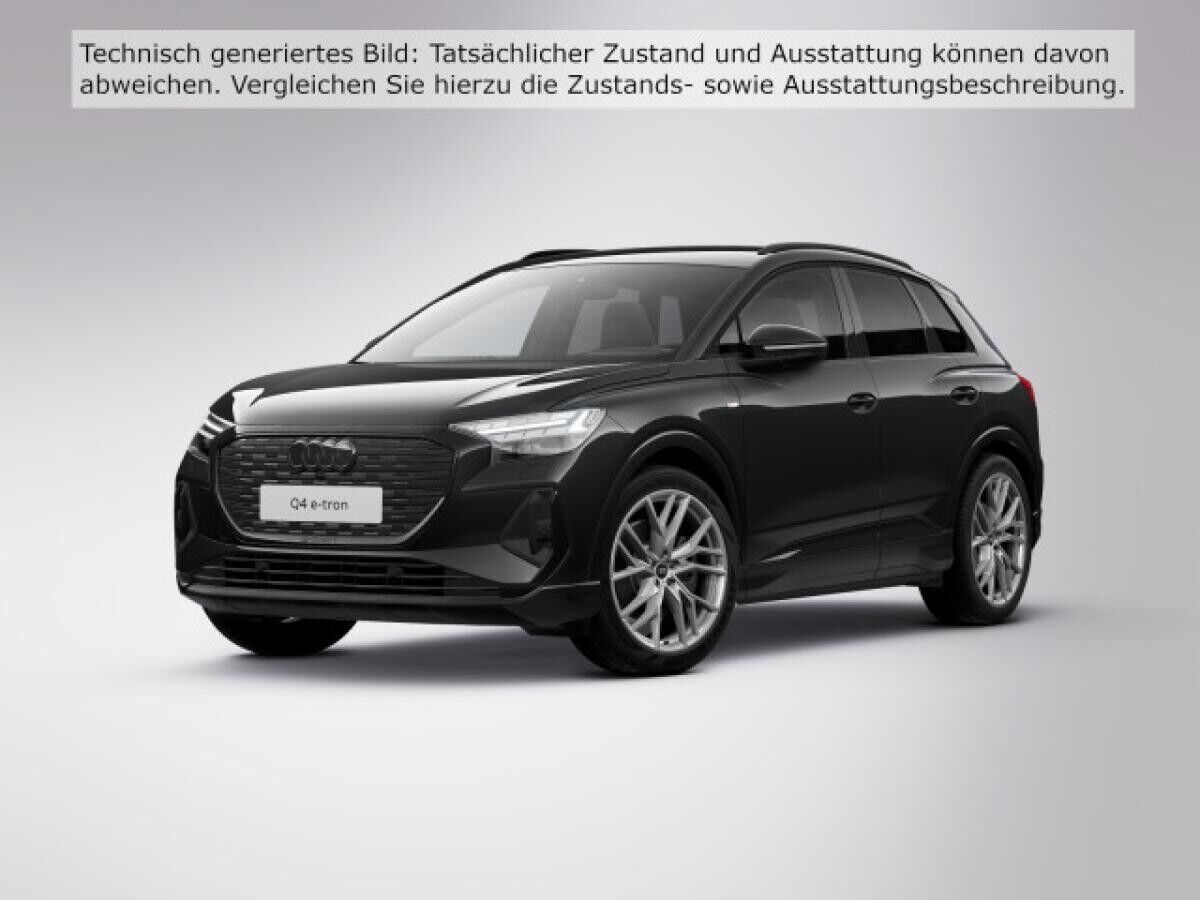 Audi Q4 e-tron 45 S line Matrix AHK Head up Kamera Optikpaket schwarz