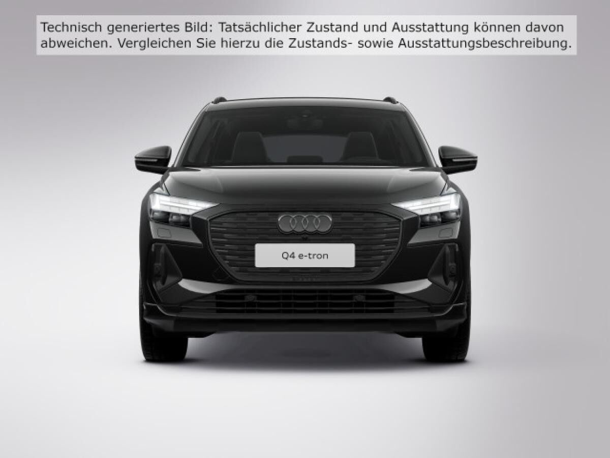 Audi Q4 e-tron 45 S line Matrix AHK Head up Kamera Optikpaket schwarz