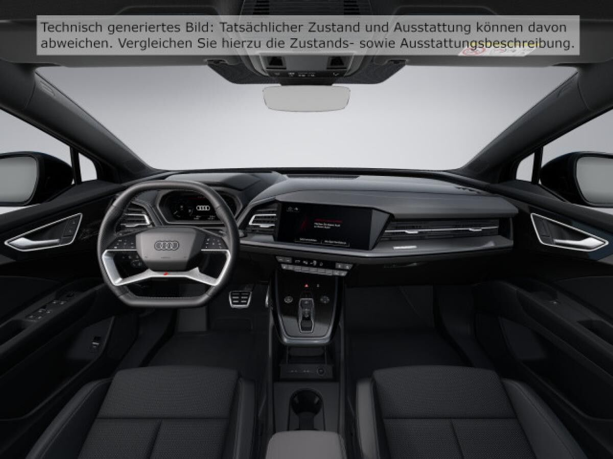Audi Q4 e-tron 45 S line Matrix AHK Head up Kamera Optikpaket schwarz