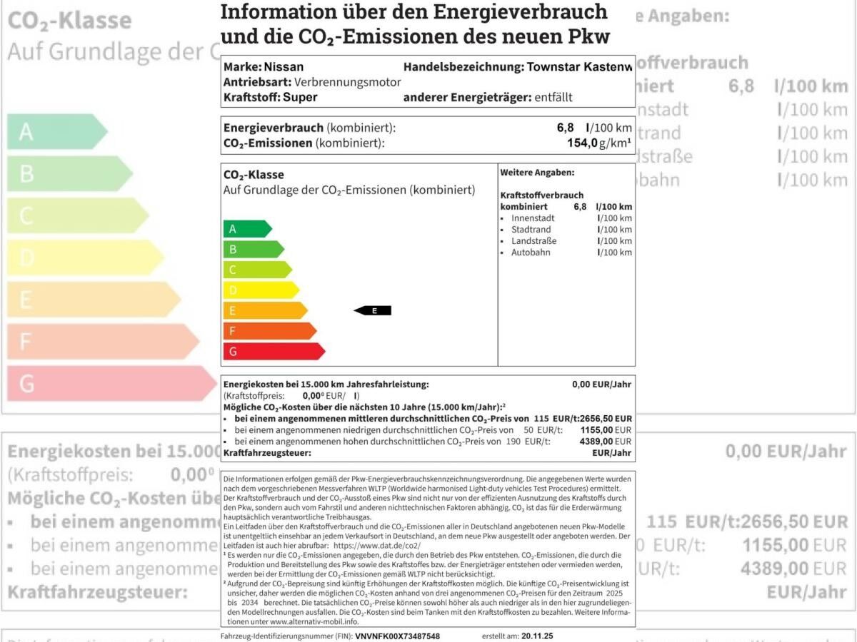 Nissan Townstar Kasten XFK N-Connecta L1 2,0t DIG-T MT