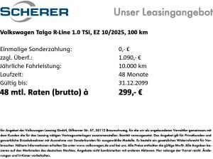 Volkswagen Taigo 1.0 TSI *R-Line* IQ.Light SHZ PDC App-Connect