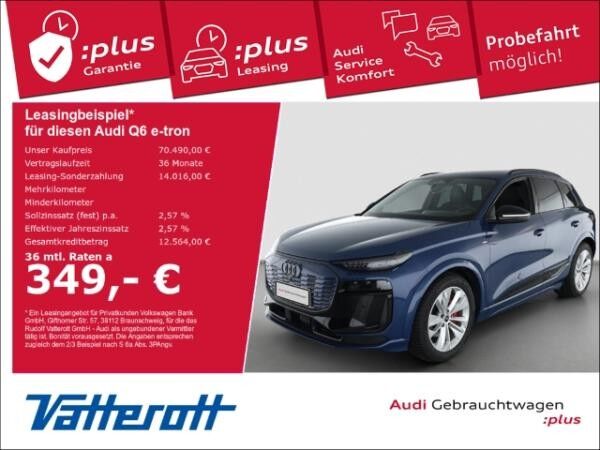 Audi Q6 e-tron performance edition one blue HUD AHK Luftfed.