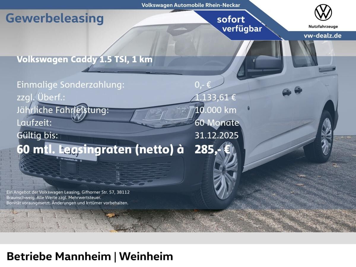 Volkswagen Caddy Flexible Maxi 5-Sitzer 1.5 TSI AHK Klima