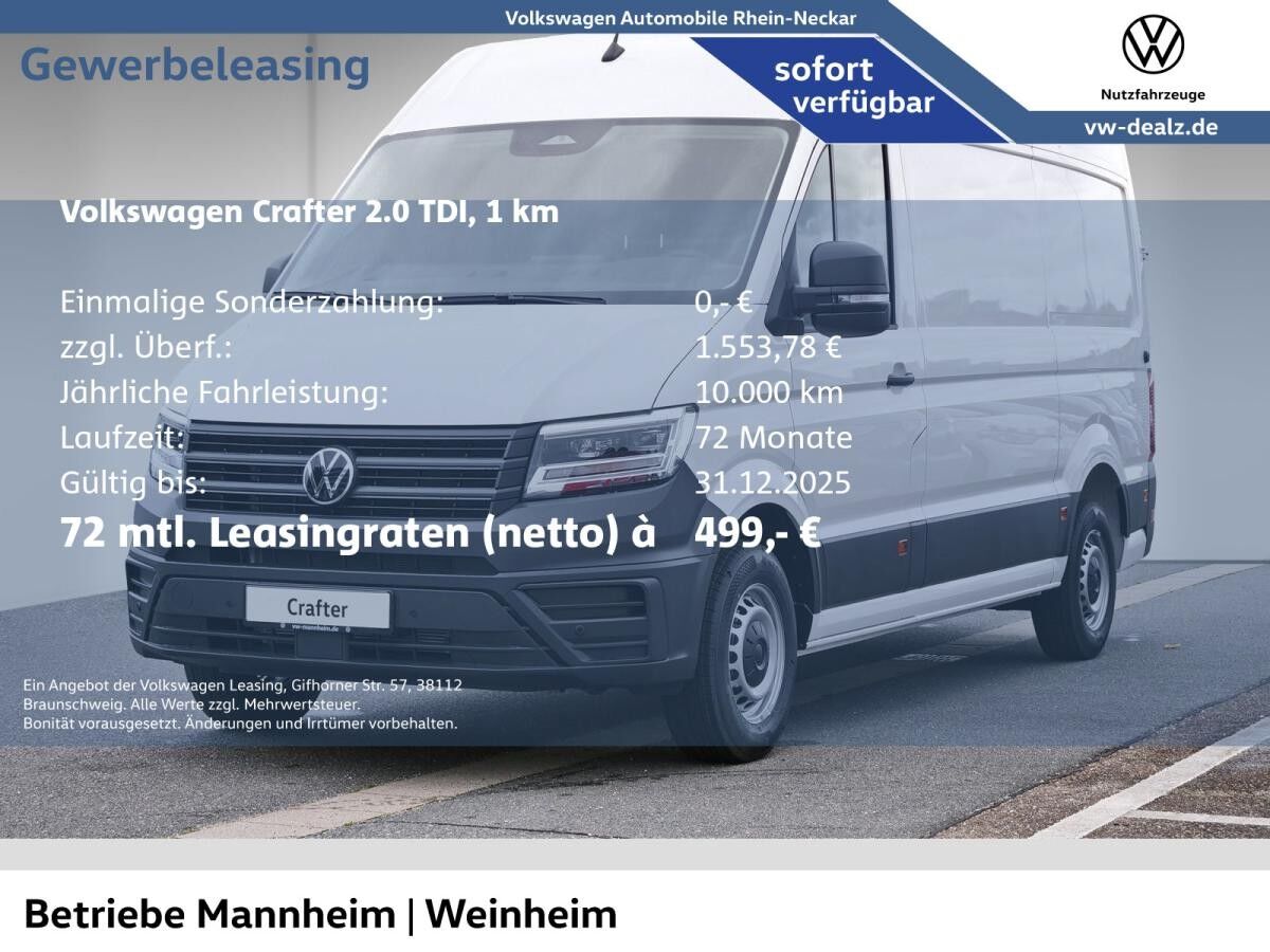 Volkswagen Crafter 35 Kasten 2.0 TDI Automatik AC AHK Navi