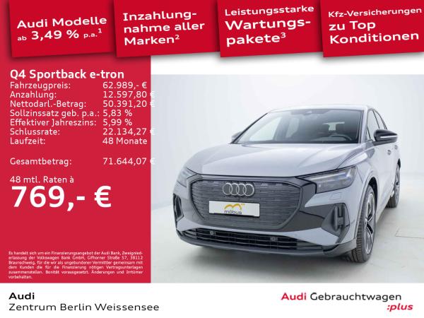 Audi Q4 e-tron Q4 Sportback 45 e-tron*S-LINE*MATRIX*AHK*360*HUD