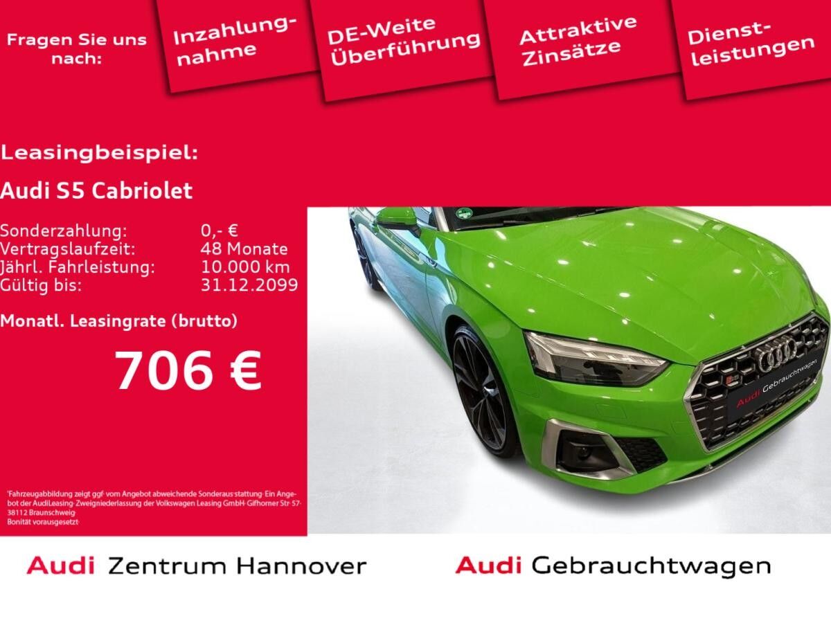 Audi S5 Cabriolet 3.0 TFSI quattro Matrix B&O Head-Up AHK