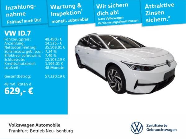 Volkswagen ID.7 Tourer Pro Navi AHK IQ.LIGHT - LED-Matrix-Scheinwerfer Sprachassistent DAB+
