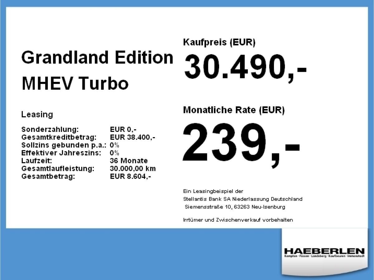 Opel Grandland Edition MHEV **Gewerbehammer**