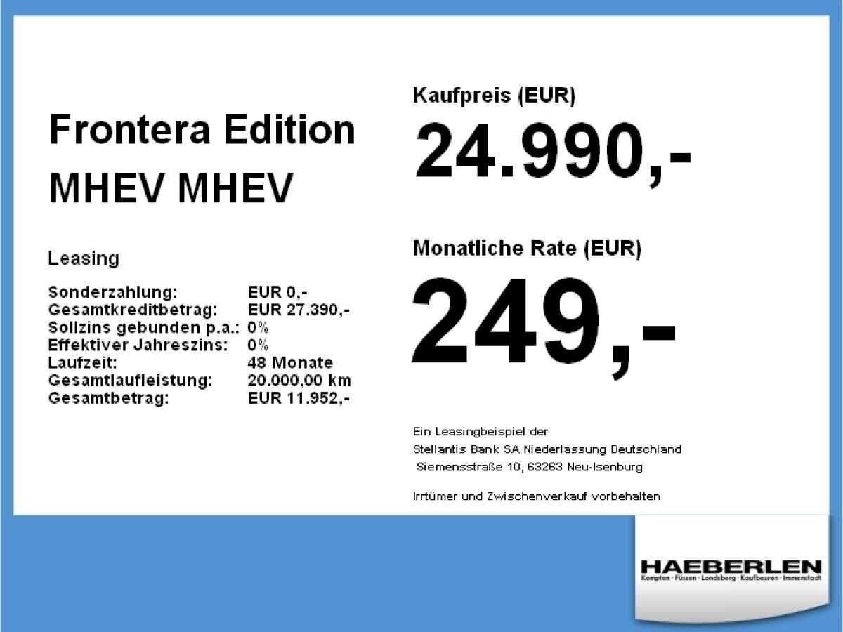 Opel Frontera Edition MHEV **Gewerbehammer**