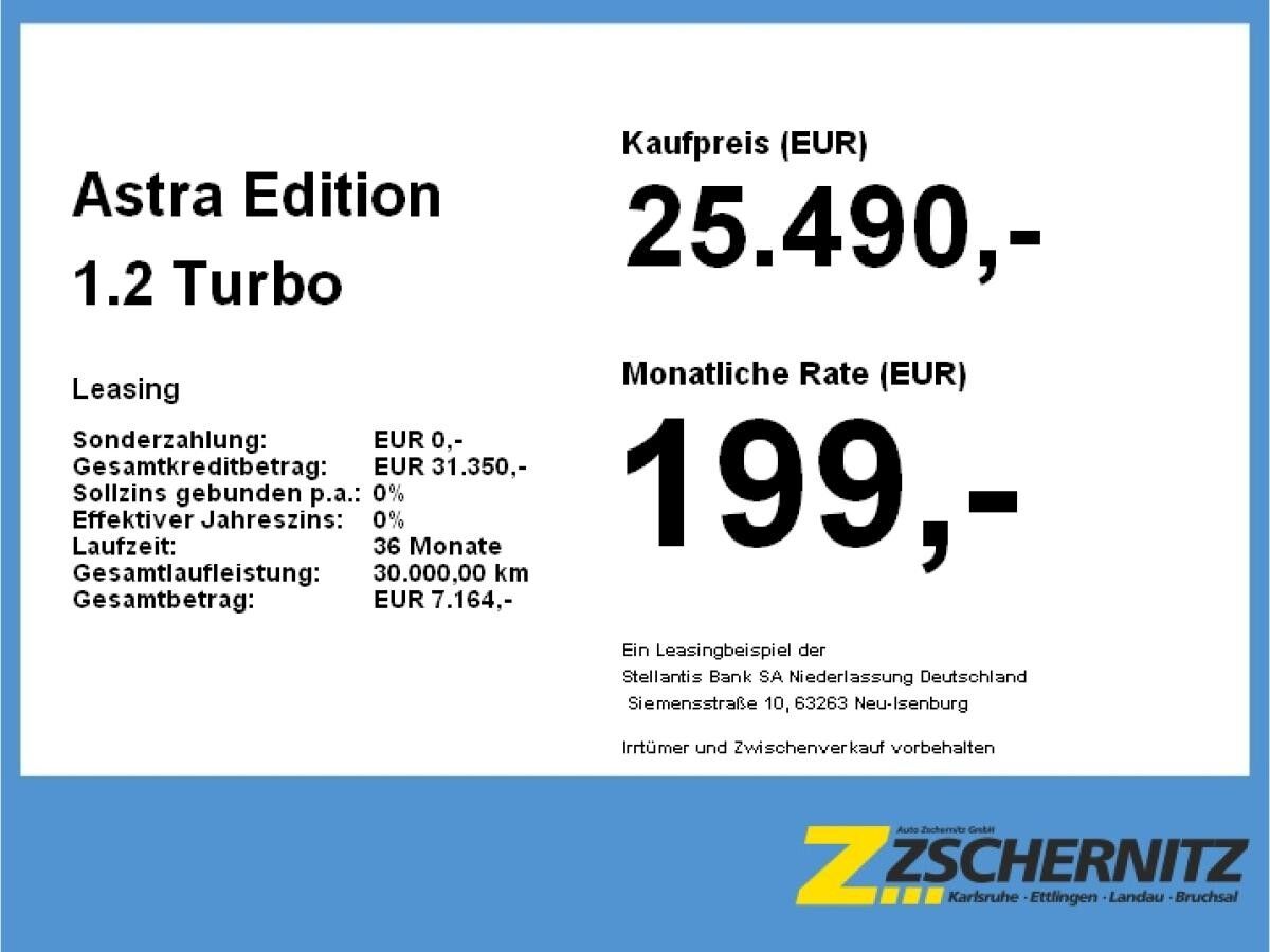 Opel Astra Edition 1.2 Turbo
