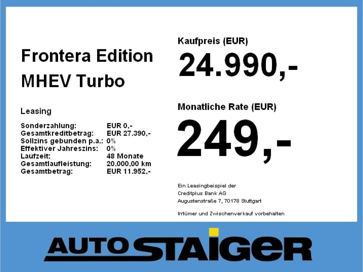 Opel Frontera Edition MHEV **Gewerbehammer**