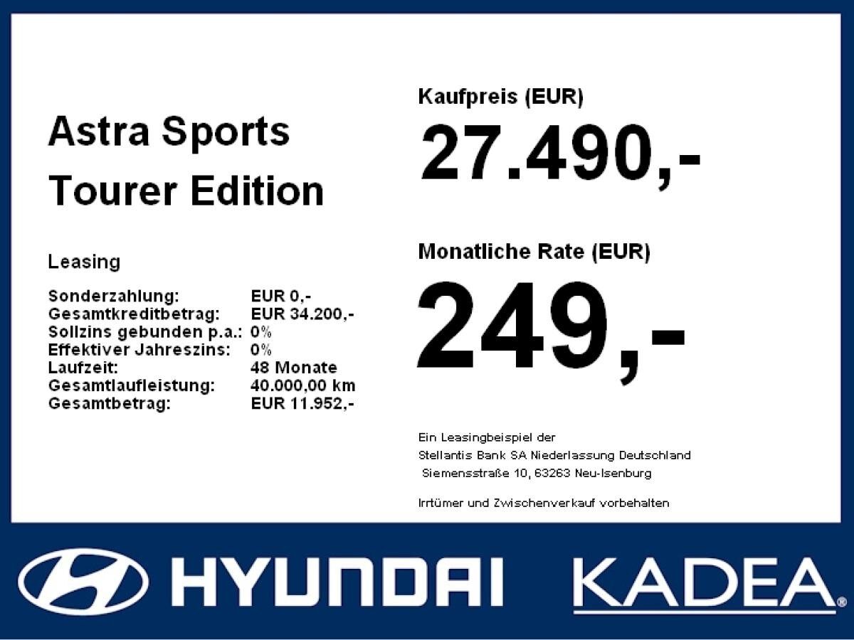 Opel Astra Sports Tourer Edition 1.2 Turbo