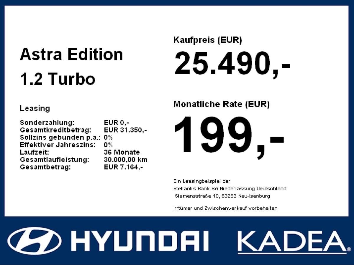 Opel Astra Edition 1.2 Turbo