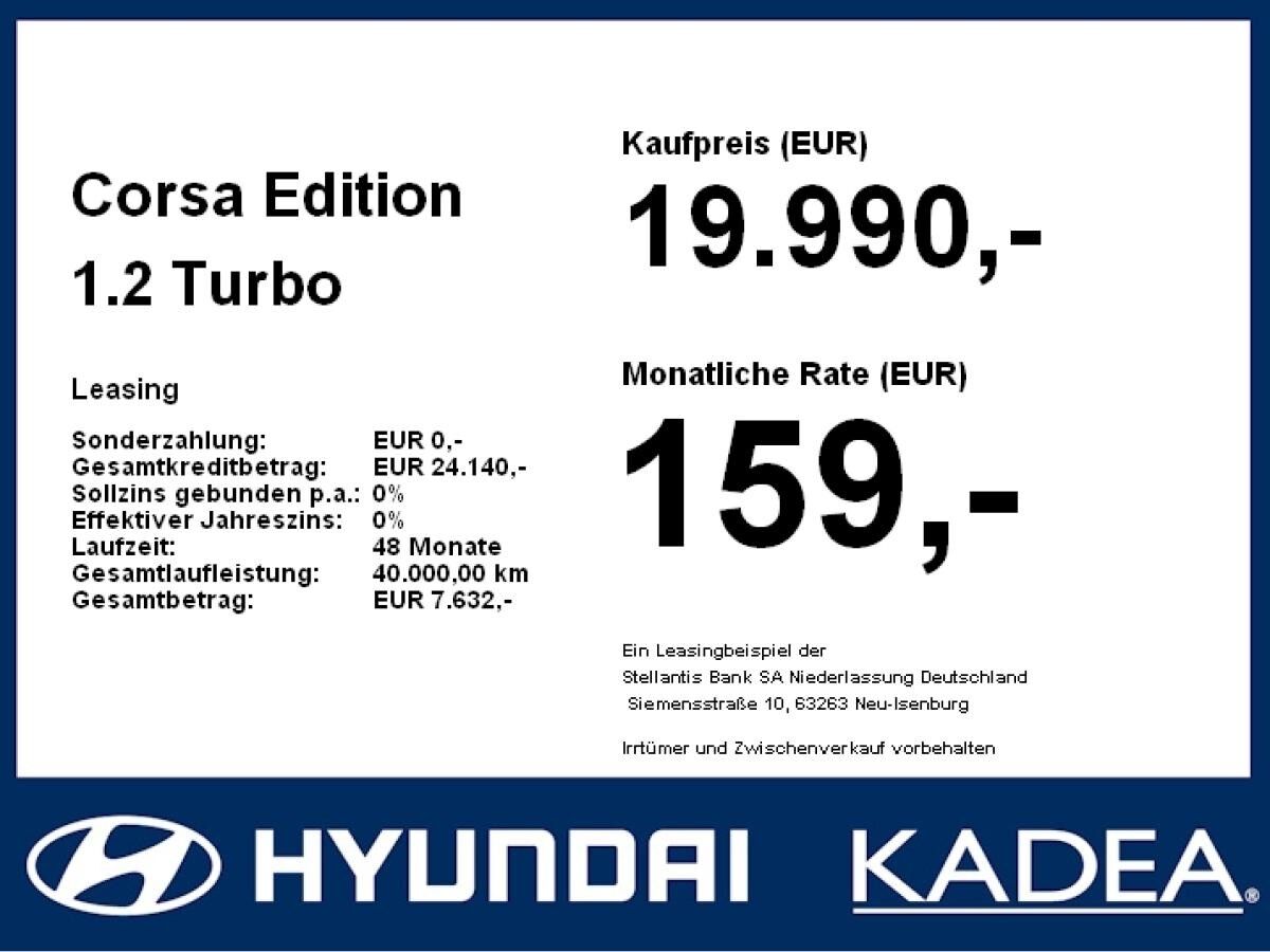 Opel Corsa Edition 1.2 Turbo