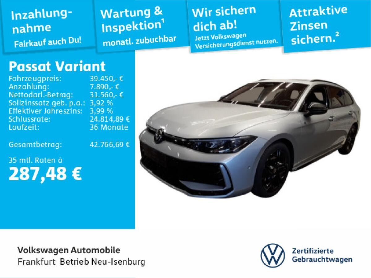 Volkswagen Passat Variant 2.0 TDI DSG R-Line Navi IQ.Light DAB+ FrontAssist