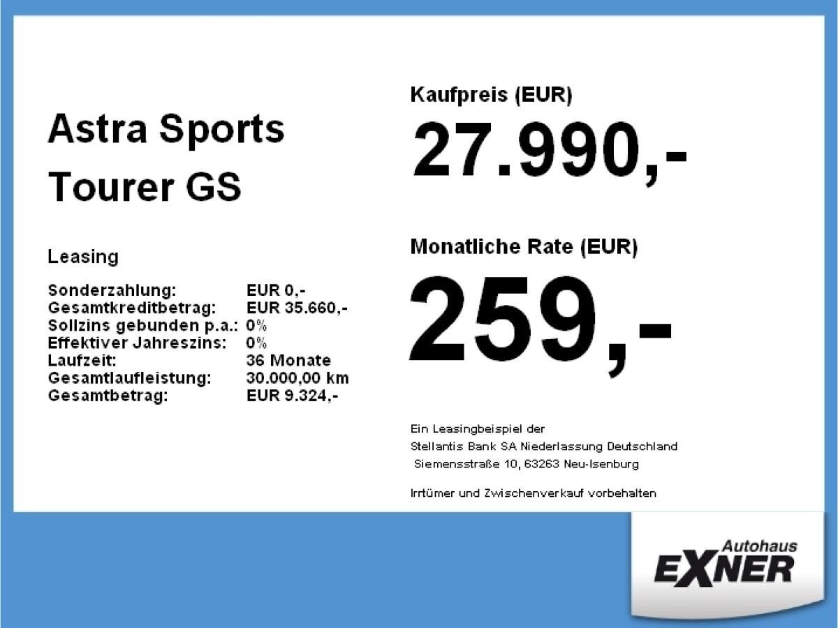 Opel Astra Sports Tourer GS 1.2 Turbo