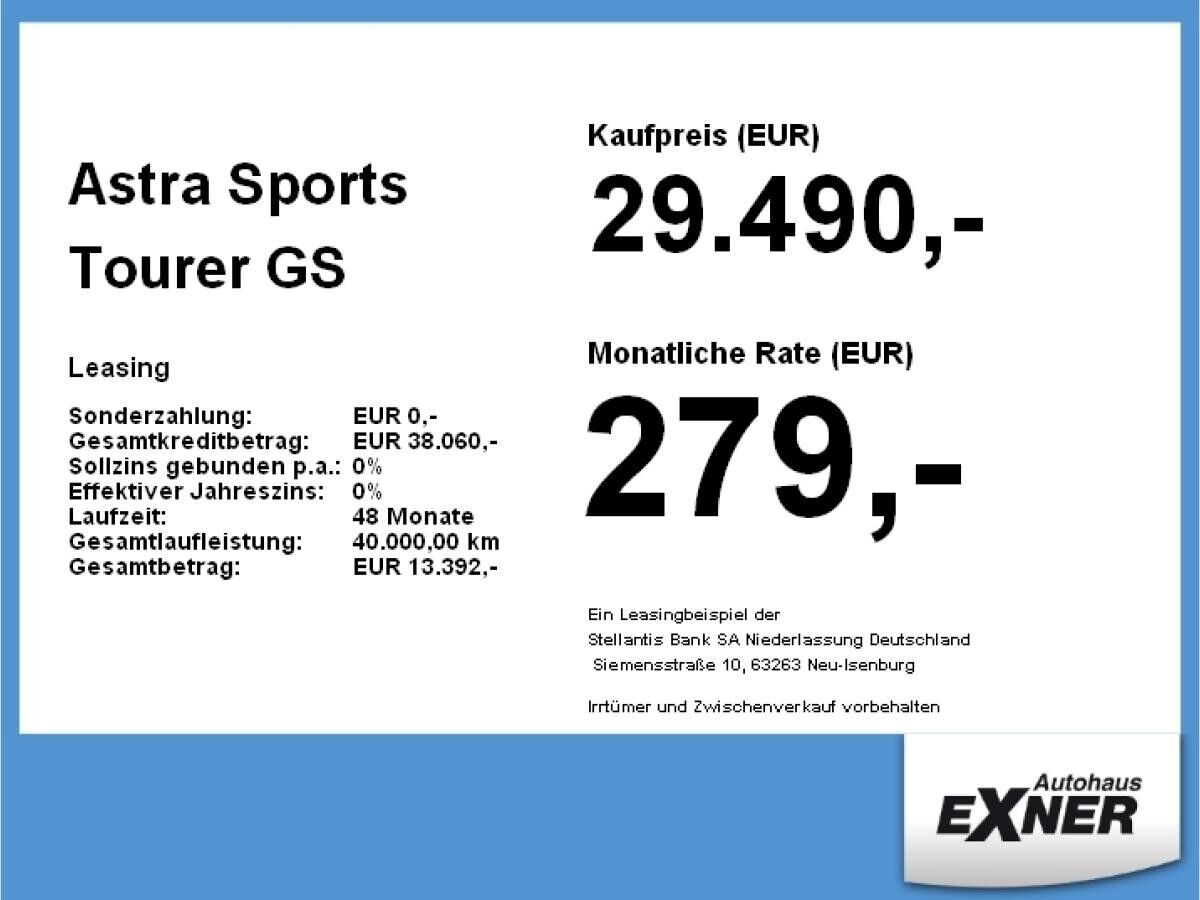 Opel Astra Sports Tourer GS 1.2 Turbo