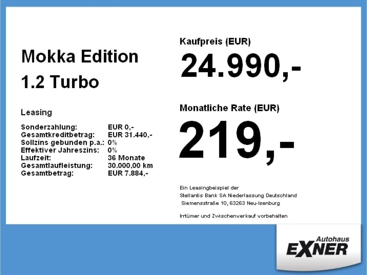 Opel Mokka Edition 1.2 Turbo **Gewerbehammer**