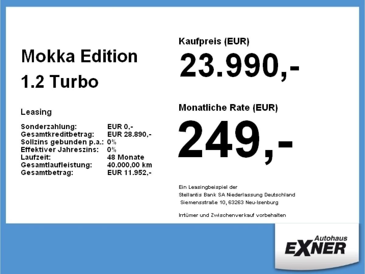 Opel Mokka Edition 1.2 Turbo **Gewerbehammer**