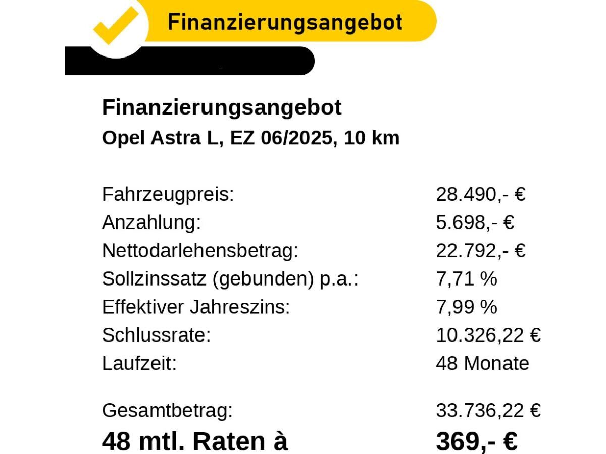 Opel Astra 5-türer GS Tech-Paket GS