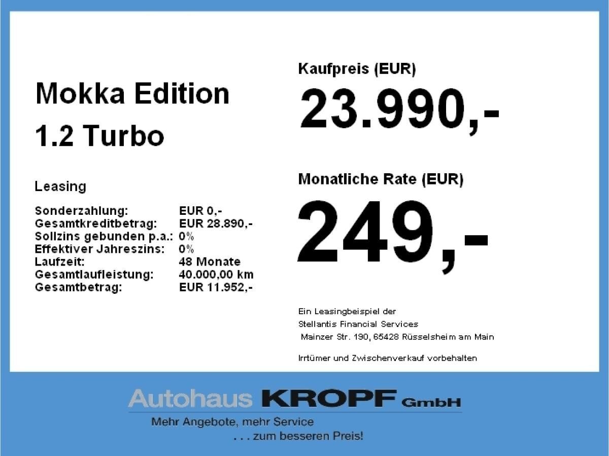 Opel Mokka Edition 1.2 Turbo **Gewerbehammer**