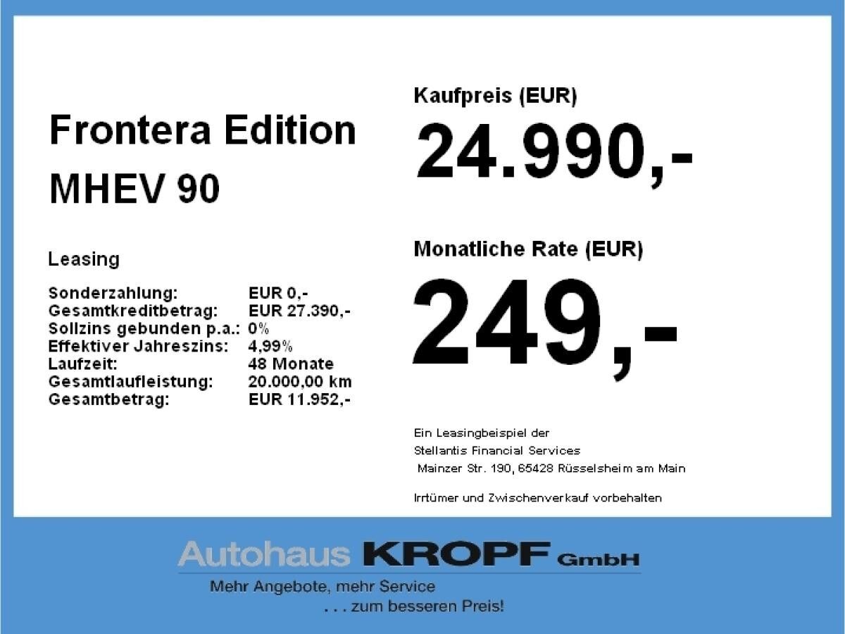 Opel Frontera Edition MHEV **Gewerbehammer**