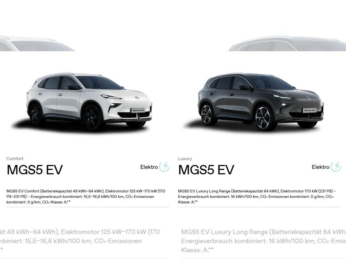 MG S5 EV Luxury 64kWh SONDERLEASING ACC/NAVI/360°
