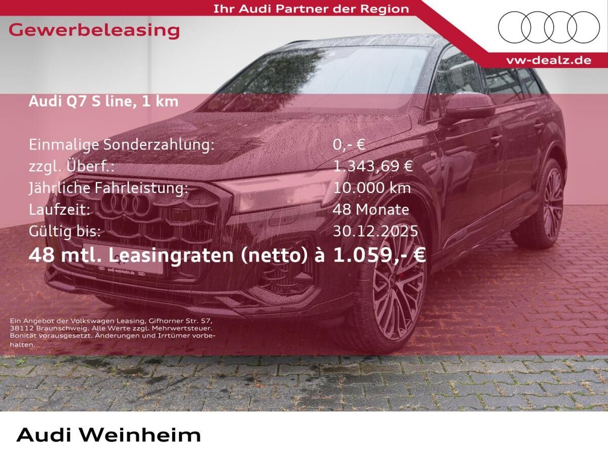 Audi Q7 SUV S line TFSI e quattro tiptronic