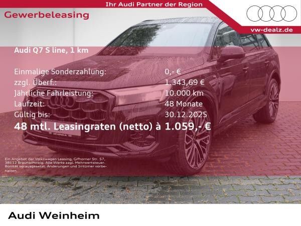 Audi Q7 SUV S line TFSI e quattro tiptronic
