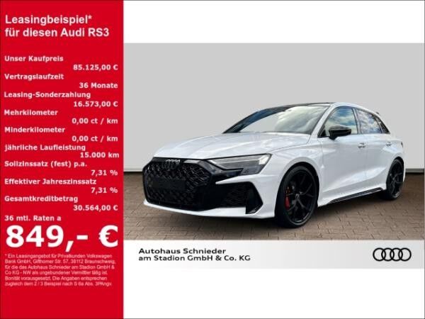 Audi RS3 Sportback 2.5 TFSI quattro HUD+PANO+NAVI+LEDER+MATRIX-LED